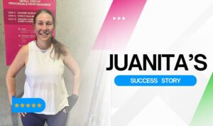 Juanita’s down 5 kilos!